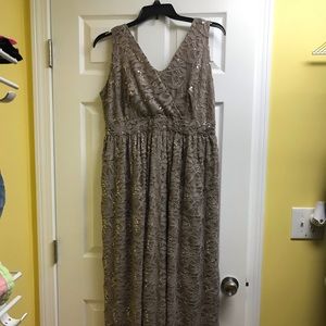 Size 16 nude/sequin dress